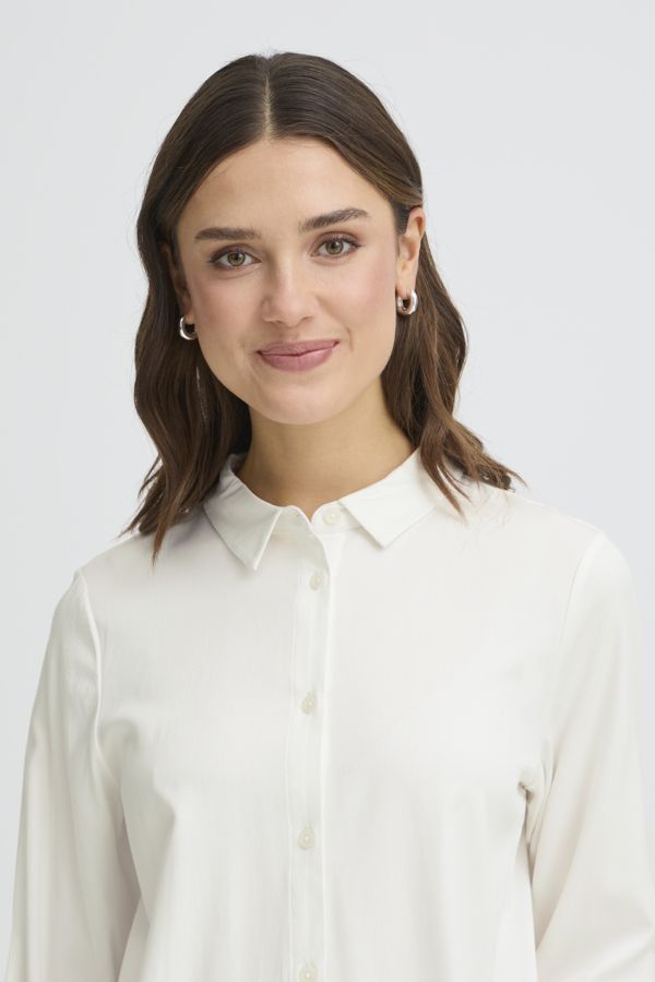 Blouse manche longue unie