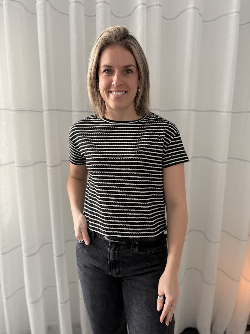 T-shirt rayé - mcspaw06447 - Mandarine & Co