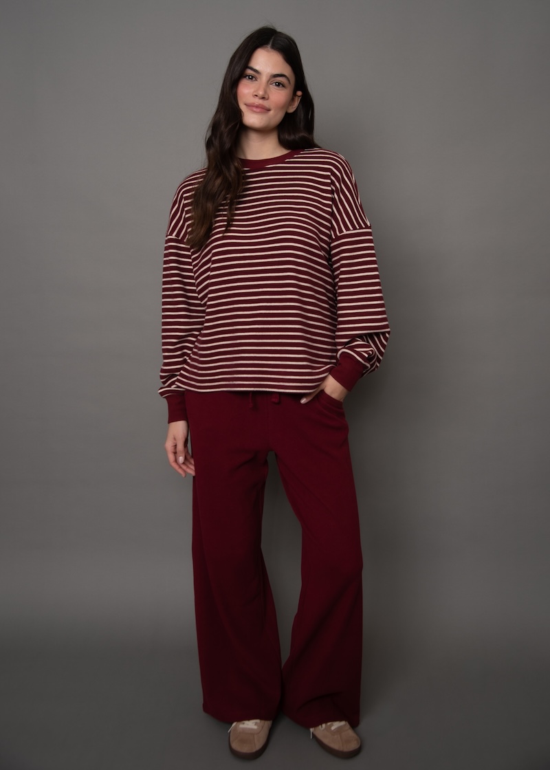 Chandail col rond rayé - 78T027SO - RD Style