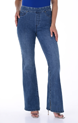 Jeans flare pull on