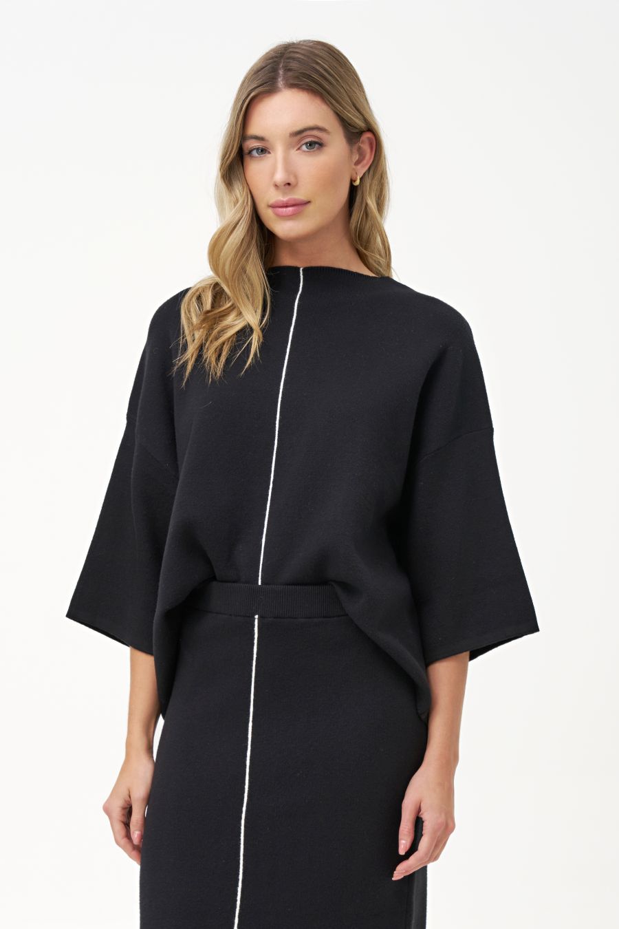 Chandail tricot ligne devant - 33-RS011X - M Italy