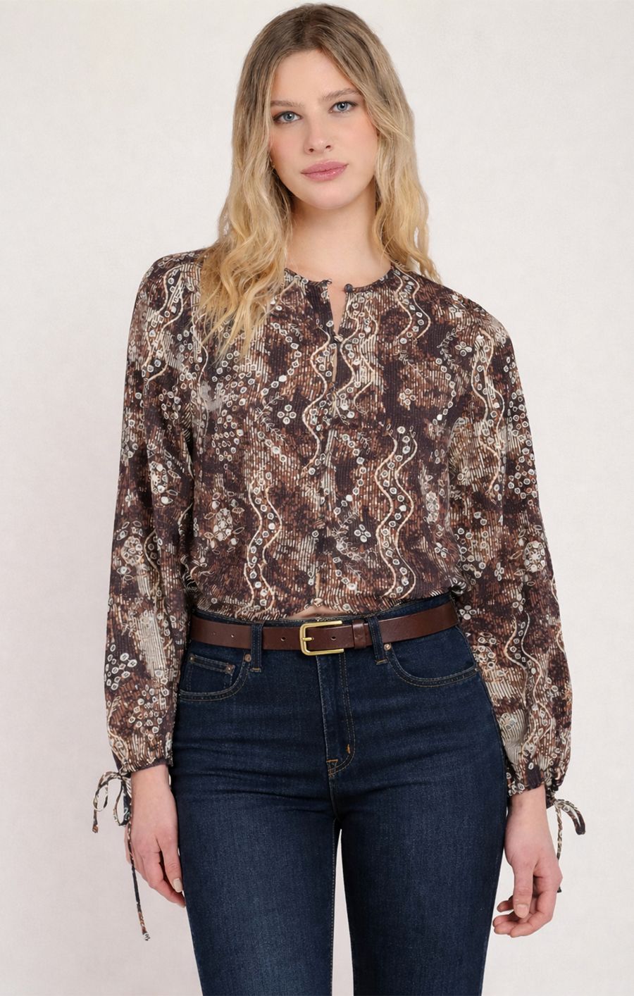 Blouse motif serpent - 2823708 T - Black Tape