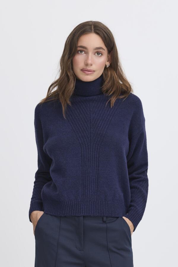 Chandail col roulé tricot - 20124213 - Ichi