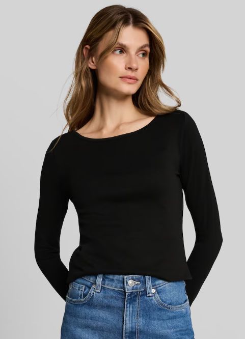 Chandail uni col bateau - 1053447 - Tom Tailor