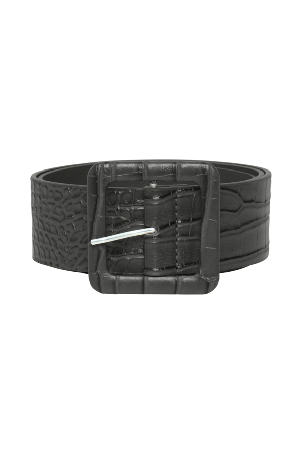 Ceinture grosse boucle imitation crocro - 20122743 - Ichi