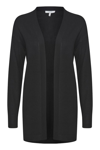 CARDIGAN OUVERT TRICOT MI-LONG