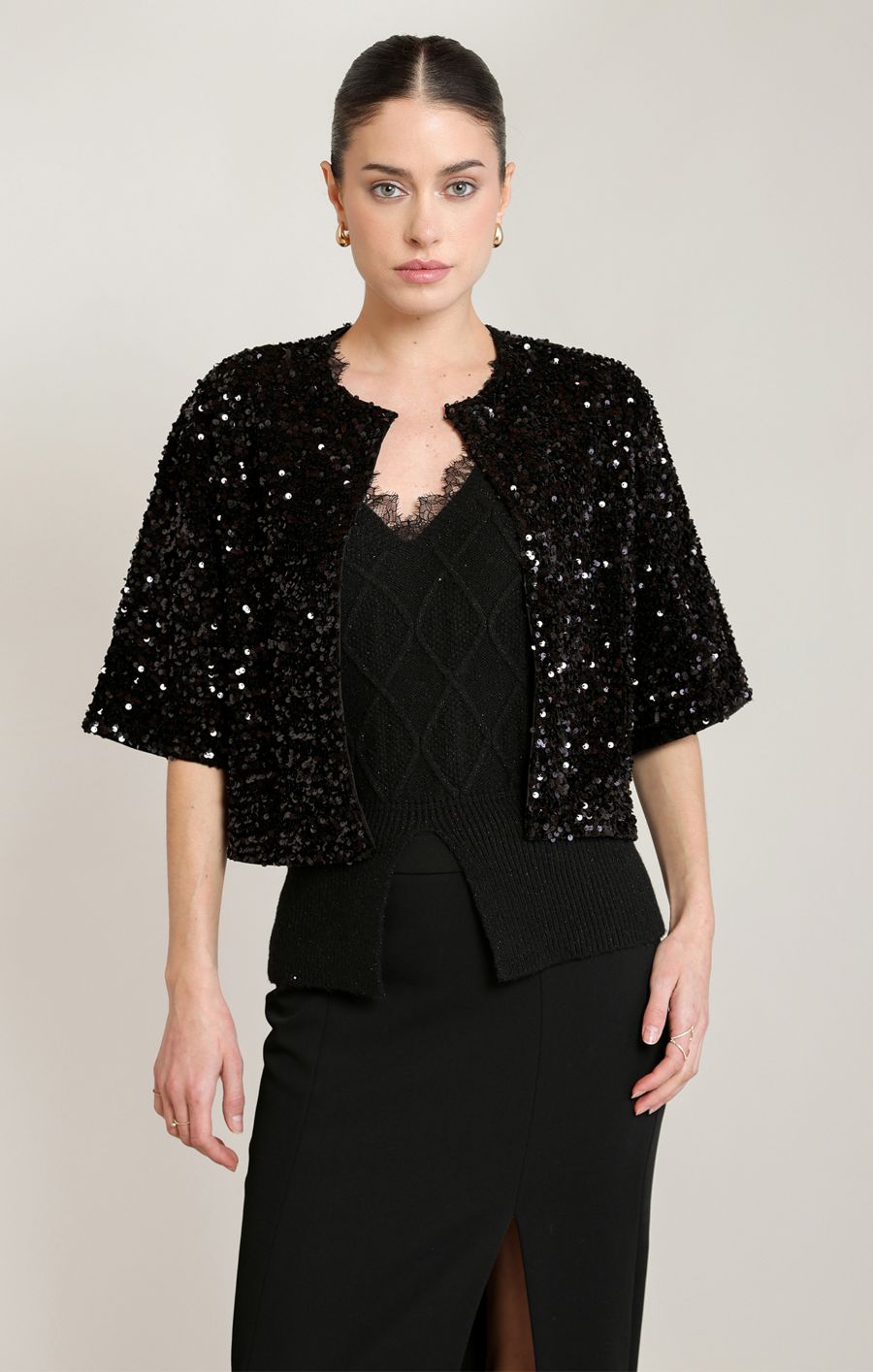 Cardigan brillant - 2824200 T - Black Tape