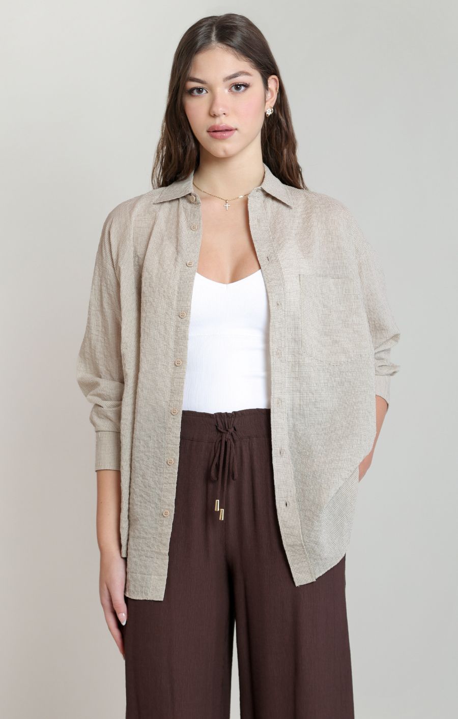 Blouse oversized texturée - 2823717 D - Dex