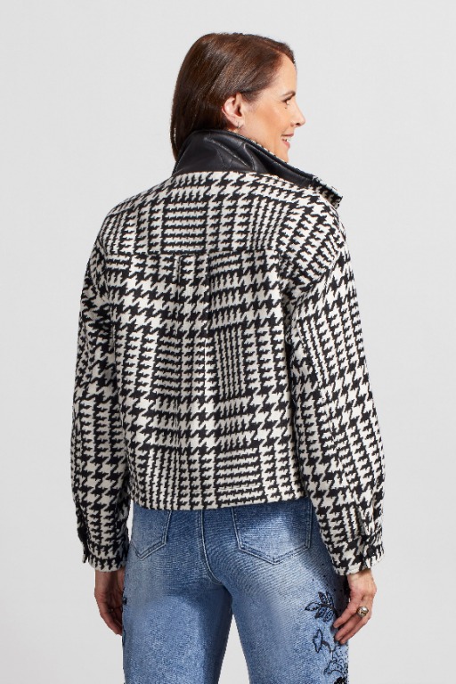 VESTON CHIC PIED DE COQ BAS AJUSTABLE