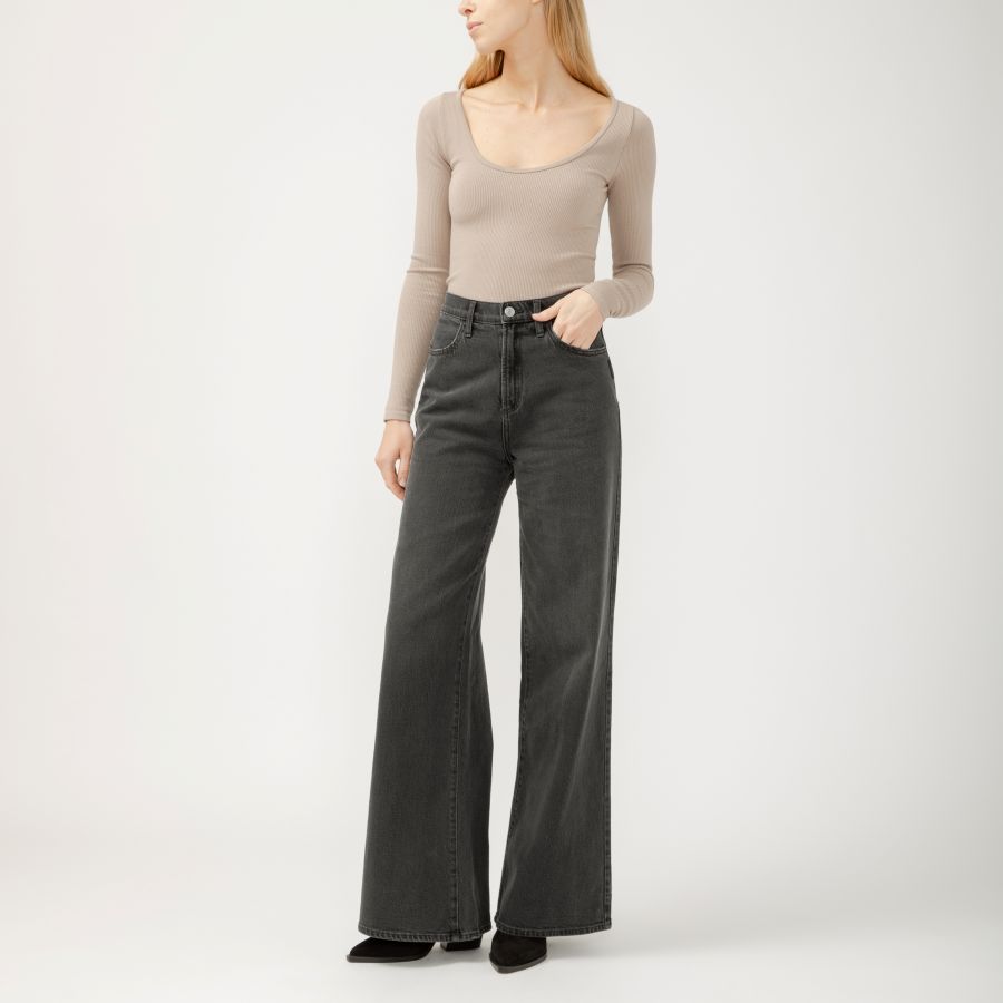 Jean taille haute à jambes ultra larges très recherché - L28933ADB559 - Silver Jeans
