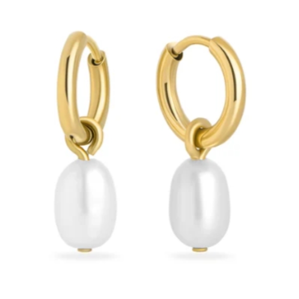 Boucle d'oreille Sally perle - T122E005 - Mia Bijoux