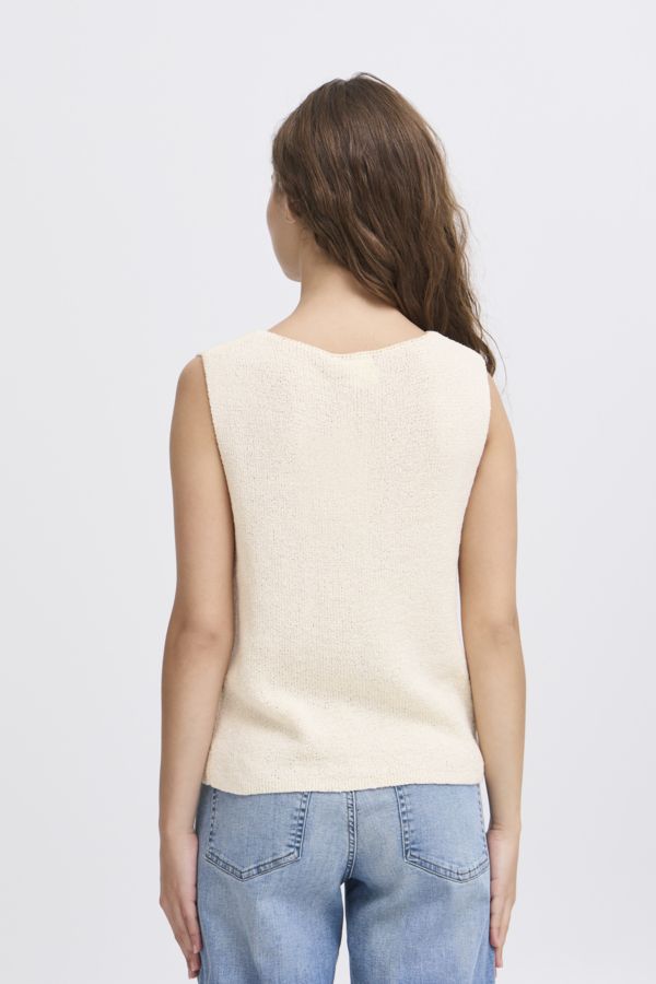 Débardeur boutons tricot