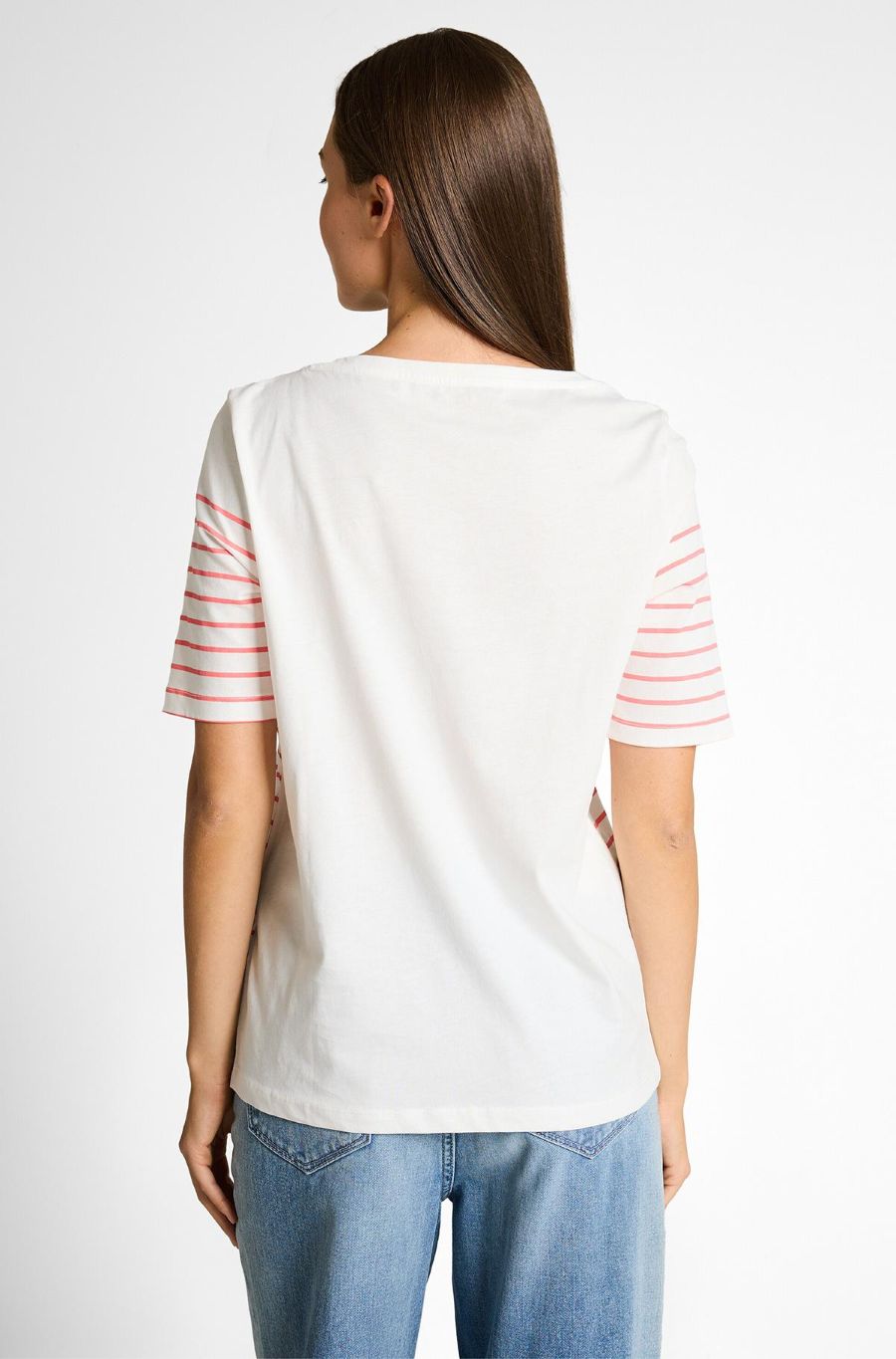 T-shirt col bateau ligné - 1050425 - Tom Tailor