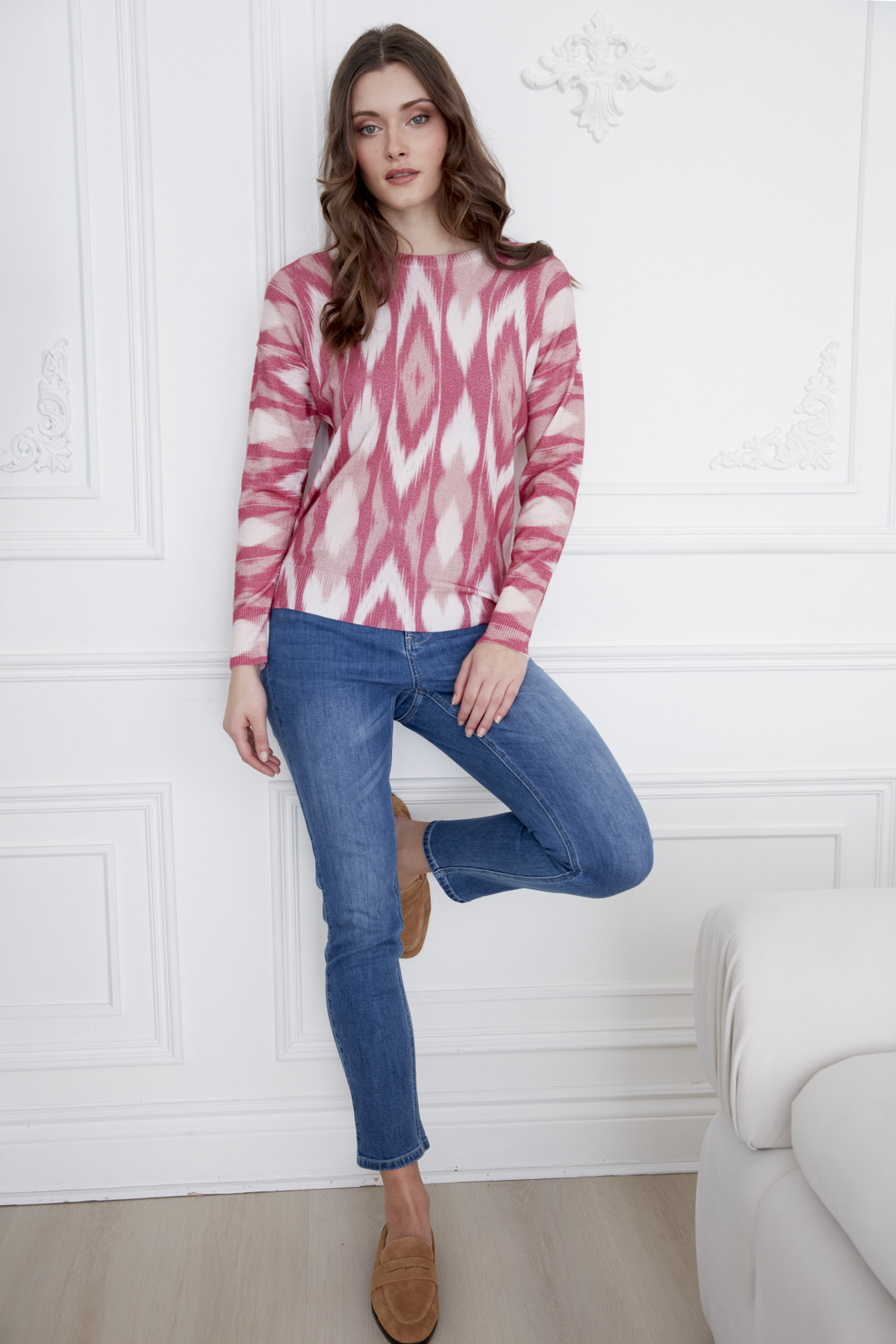 Chandail imprimé col rond