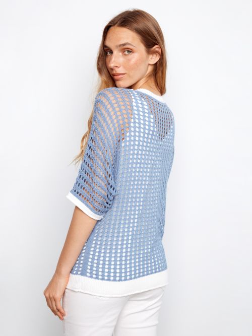 Chandail tricot ajouré - C2953/471B - Charlie B