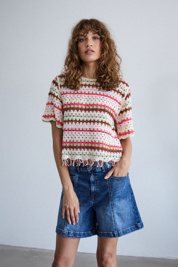 Short en jeans - 20122700 - Ichi