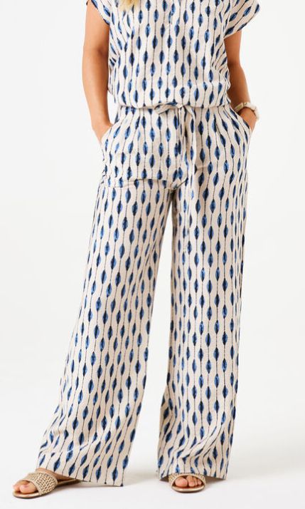 Pantalon motif jambe large - E50314 - Garcia