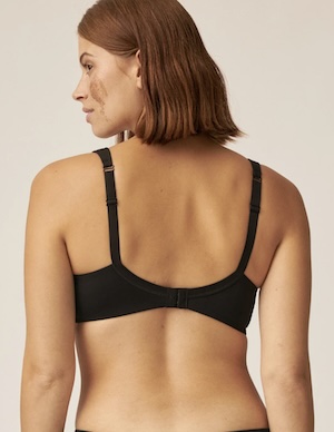 Soutien-gorge sans armatures avec bonnets et ruban brillant 