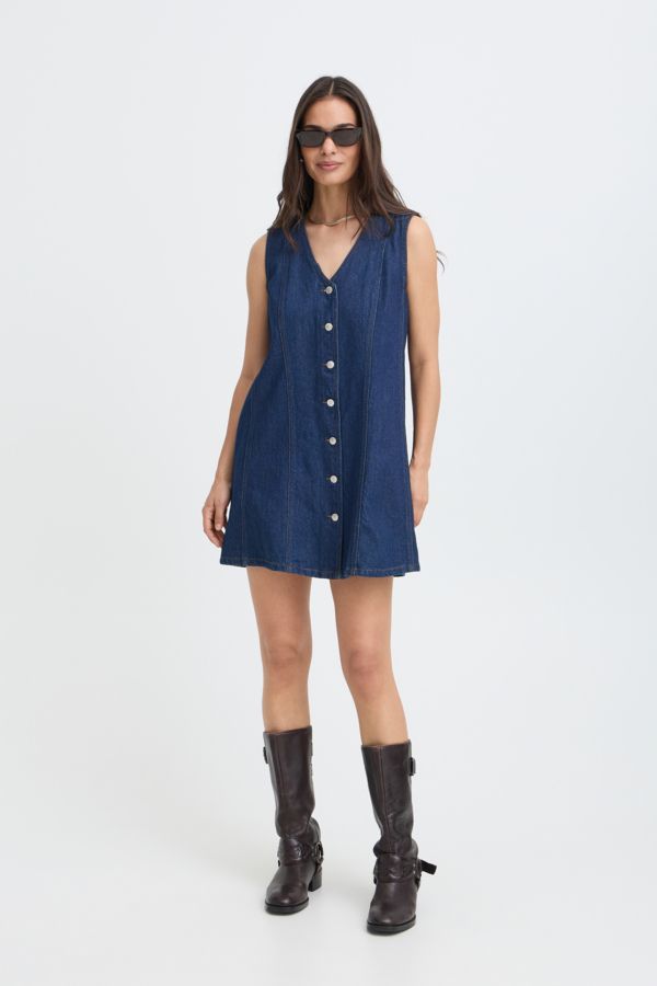 Robe jumper en jeans - 20819530 - B.Young