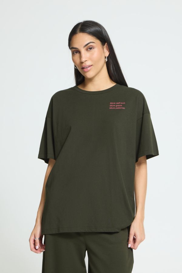T-shirt oversized ecriture - 20126550 - Ichi