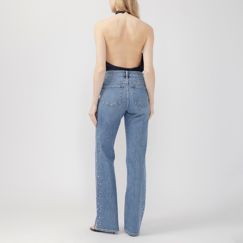Jeans Avery jambe droite brillants