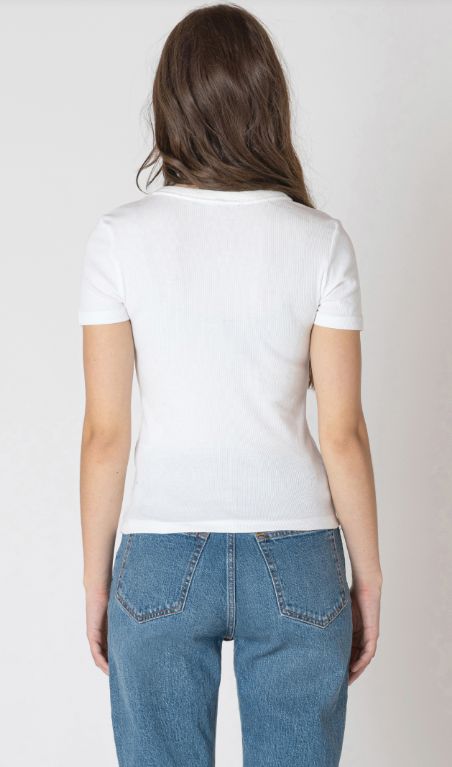 T-shirt côtelé