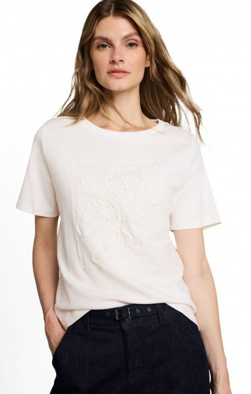 T-shirt broderie devant - 1052866 - Tom Tailor