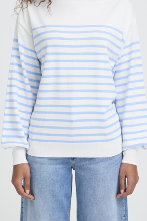 Chandail tricot léger col bateau - 20125811 - Ichi