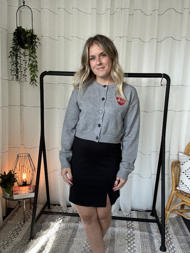 Cardigan bouton Coeur amour - 41279A - 24 Colours