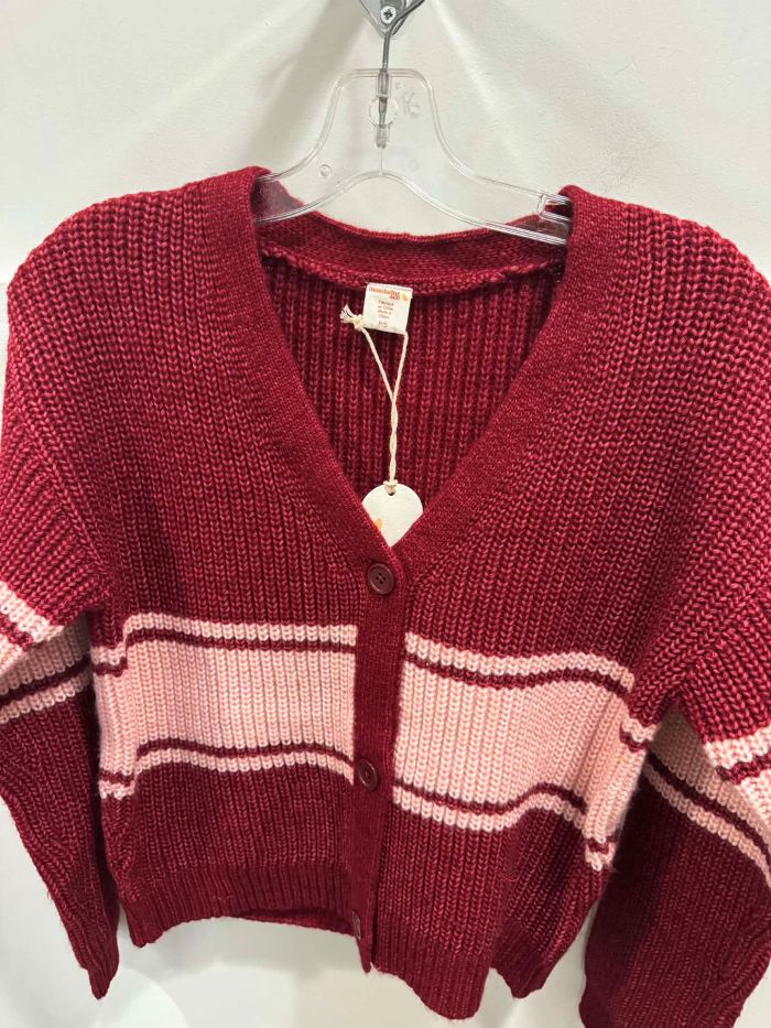 Cardigan tricot rayure - mcspaw06864 - Mandarine & Co