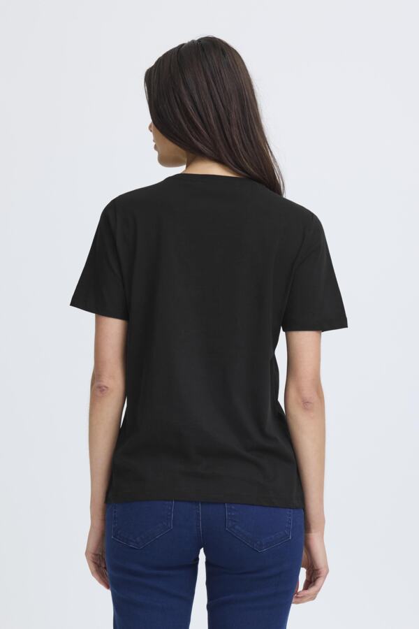 T-shirt col rond coeur