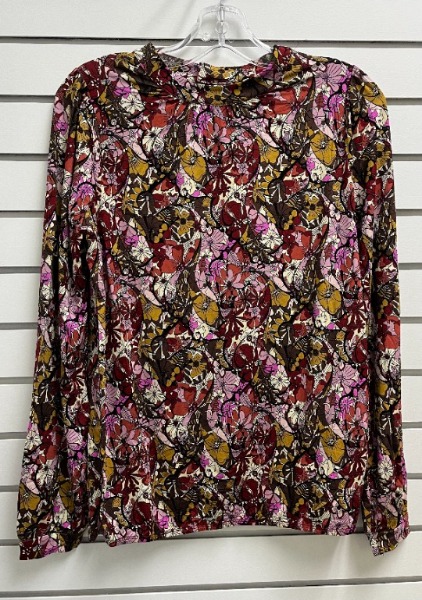 BLOUSE M.L. COL AU COU MOTIF FLEURS - 26294 - Soya Concept