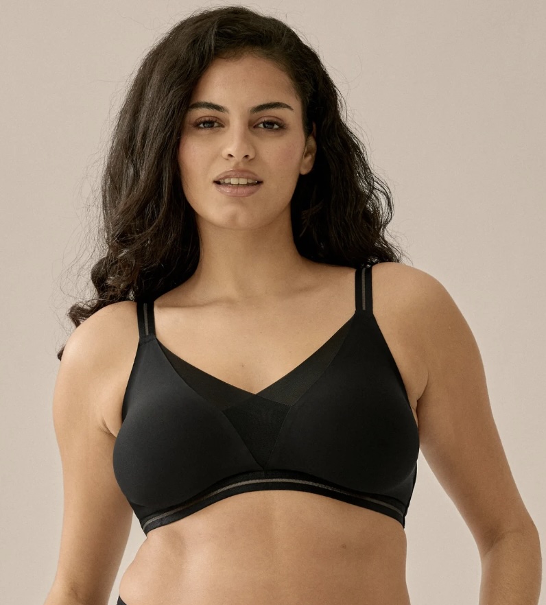 Soutien-gorge doux et confortable avec détails en maille - 5658 - Naturana