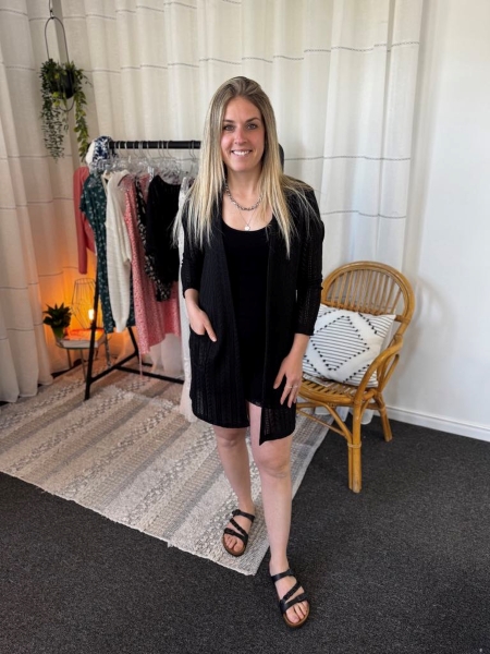 CARDIGAN MCH LONGUE UNI 1 POCHE - Veste rythme - Rien ne se perd, Tout se crée