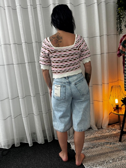 Chandail tricot manches courtes - 41362B - 24 Colours