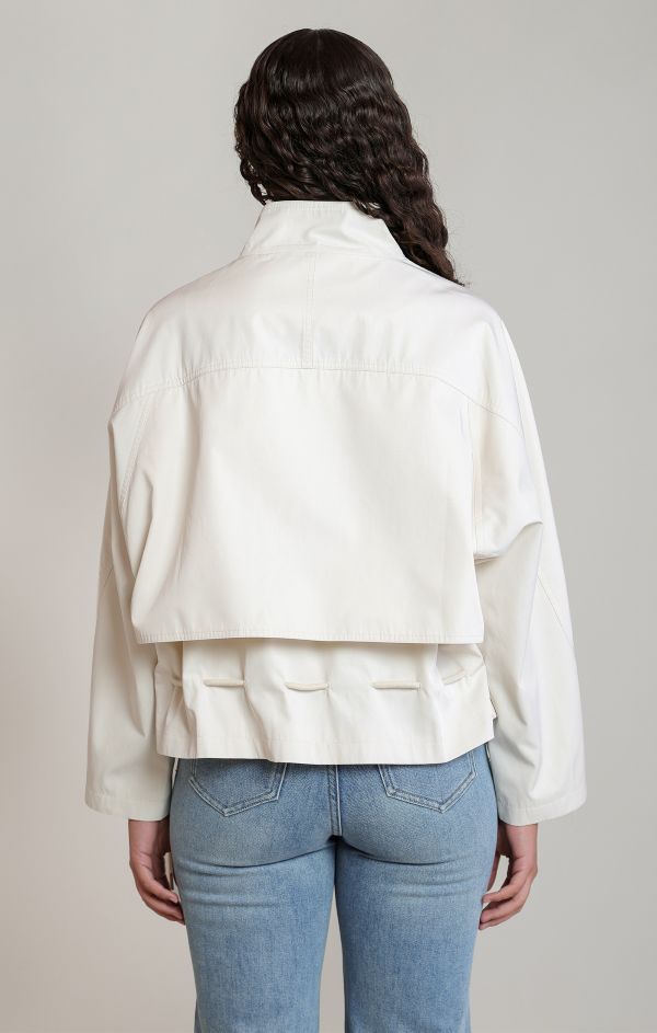 Veste courte col boucle