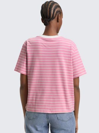 T-shirt boxy ligné - 1047845 - Tom Tailor