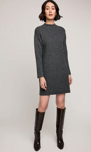 Robe tricot côtelée - gf2509-8777 - Gentle Fawn