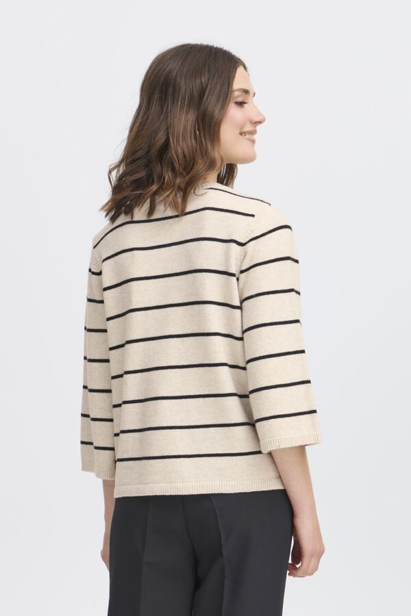 Cardigan ligné manche 7/8