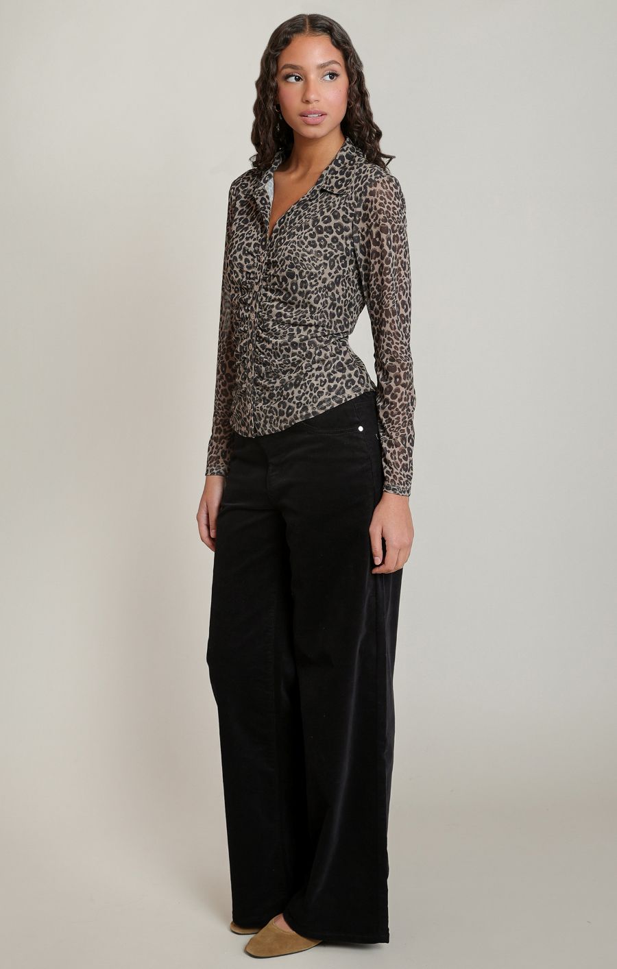 Blouse mèche léopard - 2824022 D - Dex