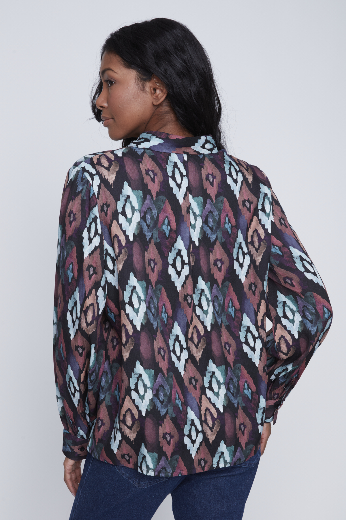 Blouse chemisier motifs