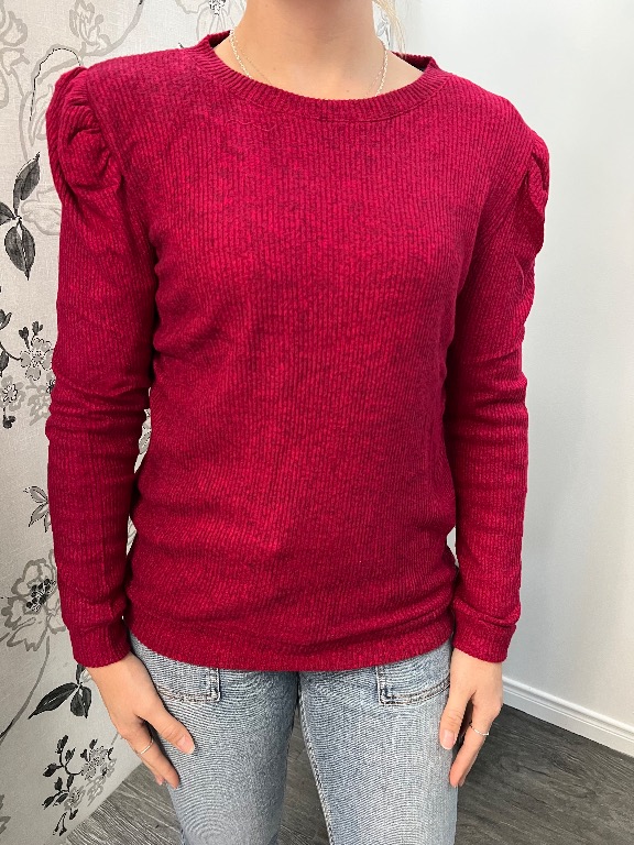 Chandail tricot épaule bouffante