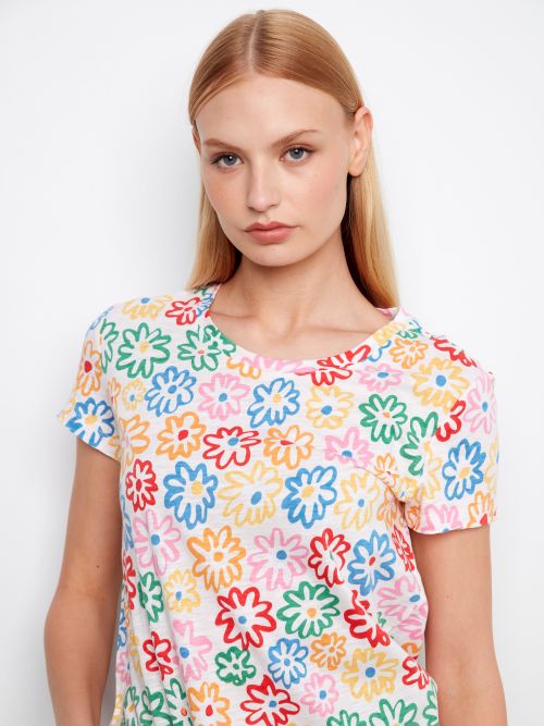 T-shirt imprimé fleurs - C1310APK/463B - Charlie B
