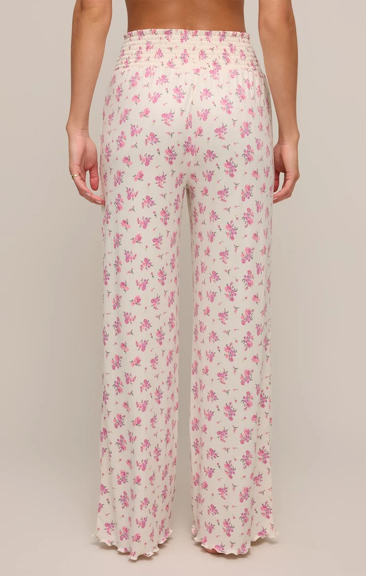 Pantalon détente fleurs