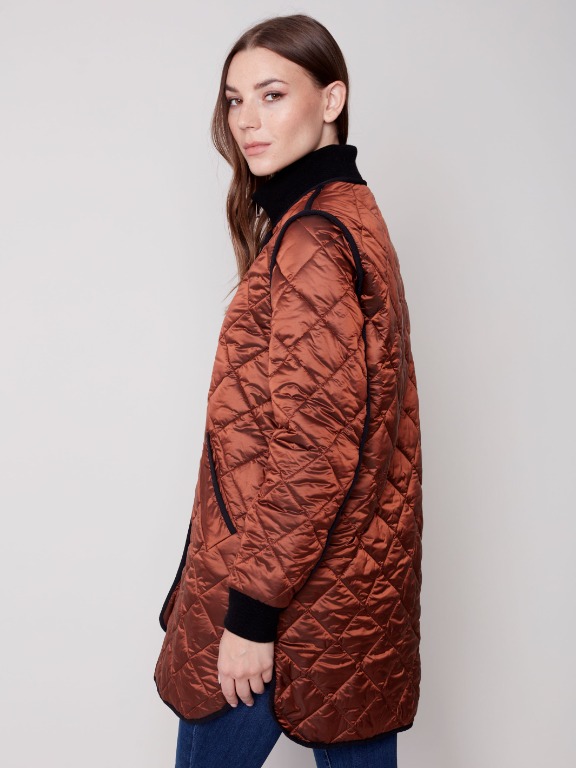 MANTEAU SPORT/CHIC MATELASSÉ SURPIQURE