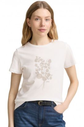T-shirt col rond dessin - 1048307 - Tom Tailor