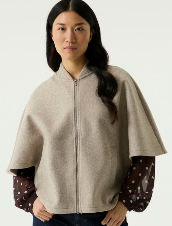 Cardigan lainage zip - U260096 - Garcia