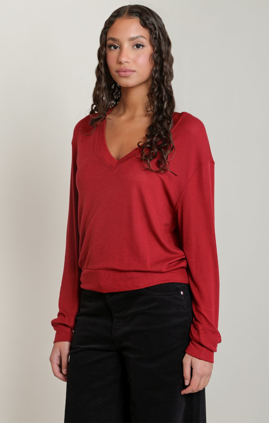 Chandail v neck uni - 2824026 D - Dex