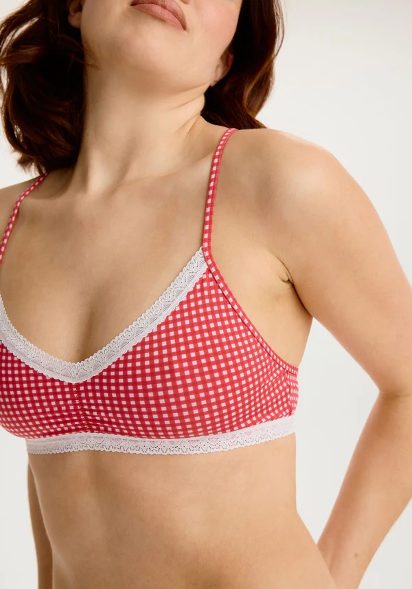 bralette à bordure de dentelle - 0229610 - Blush