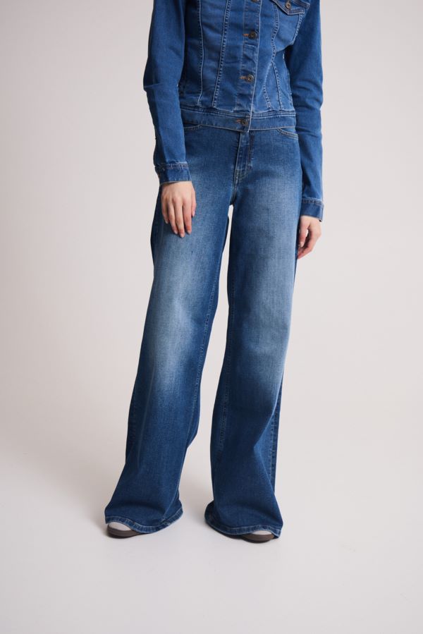 Jeans jambe large - 20119022 - Ichi